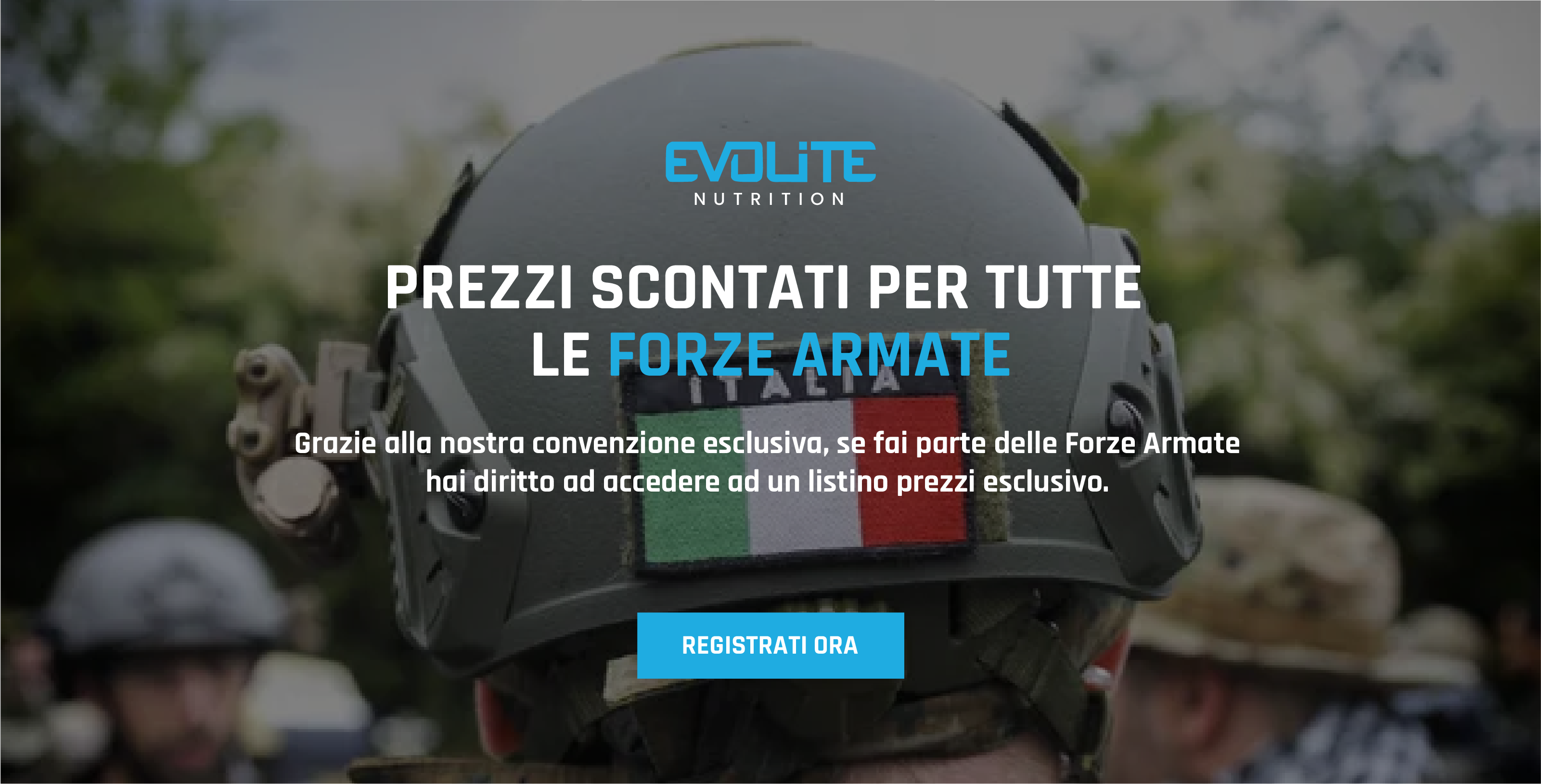 Sconti forze armate integratori convenzione